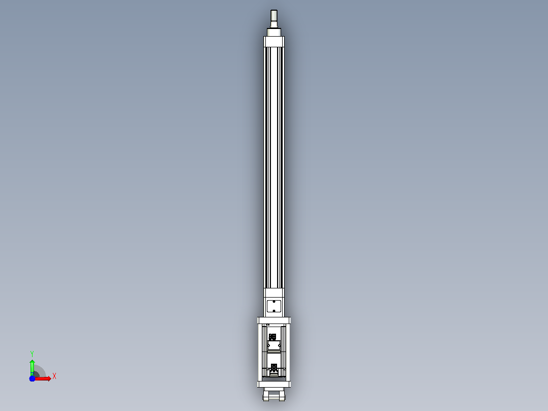 轻载电动缸TPA-ESR40-1210C-L500-M-CB-W-P40-C3前视图