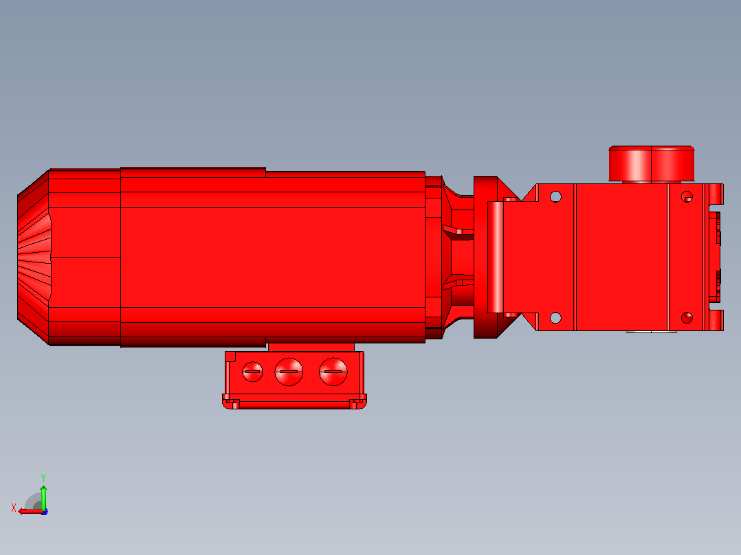 SEW KH47BDRE90L4BE5_TF_AS7W电机减速机后视图