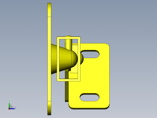 带减震器铰链的开关门扉左视缩略图