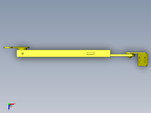 带减震器铰链的开关门扉俯视缩略图