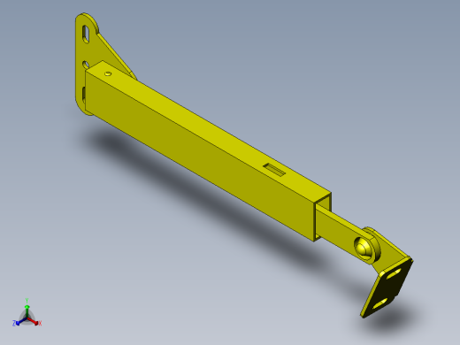 带减震器铰链的开关门扉正等轴测缩略图