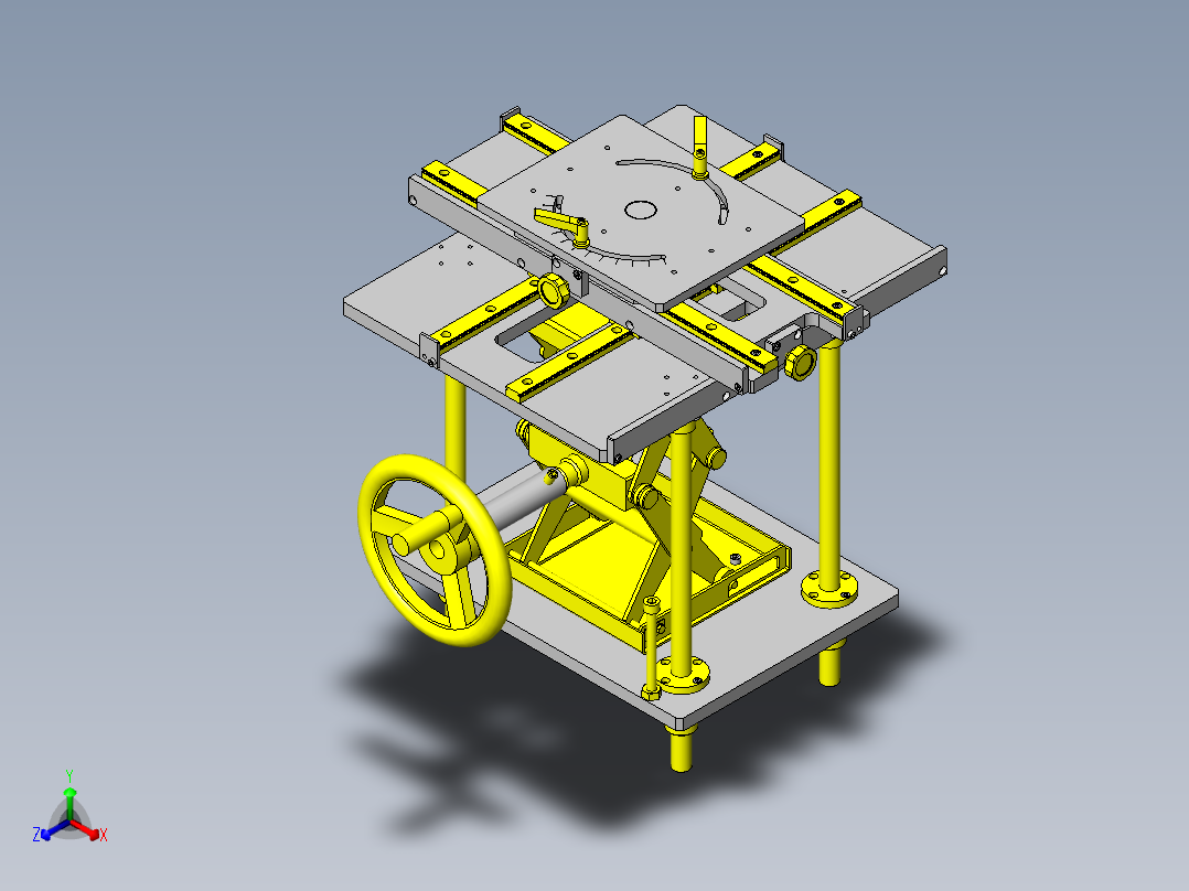 简易4轴手动滑台