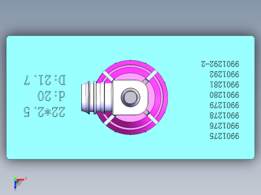 密封圈装配工装sw19可编辑+爆炸视频俯视缩略图