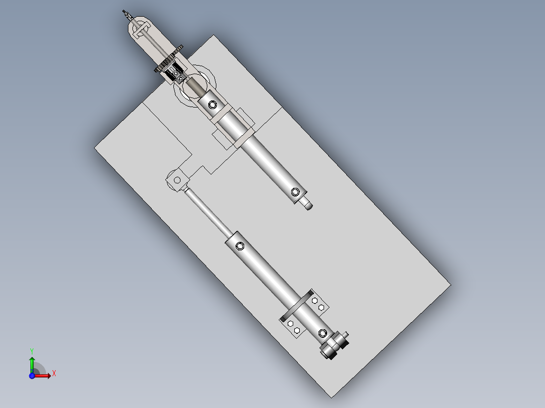 生产线转位装置设计和要求(sw+cad+说明书)前视图