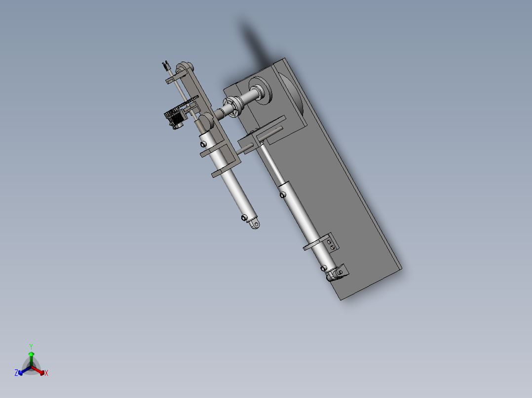 生产线转位装置设计和要求(sw+cad+说明书)正等轴测图