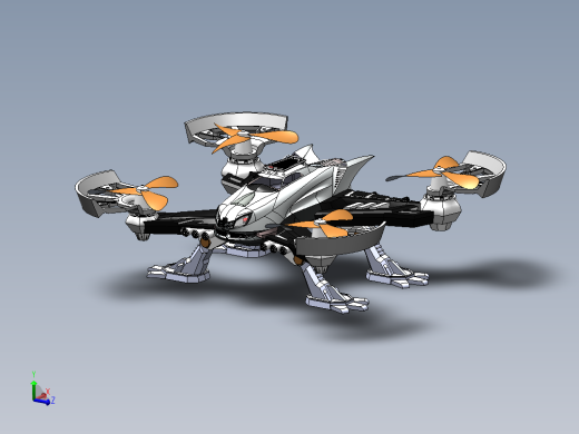 四足兽四轴飞行器