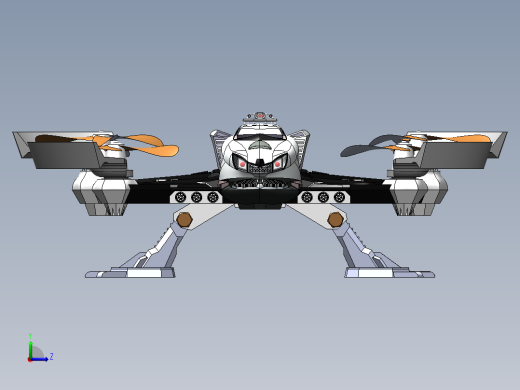 四足兽四轴飞行器左视缩略图