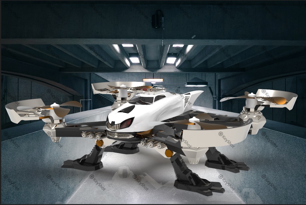 四足兽四轴飞行器