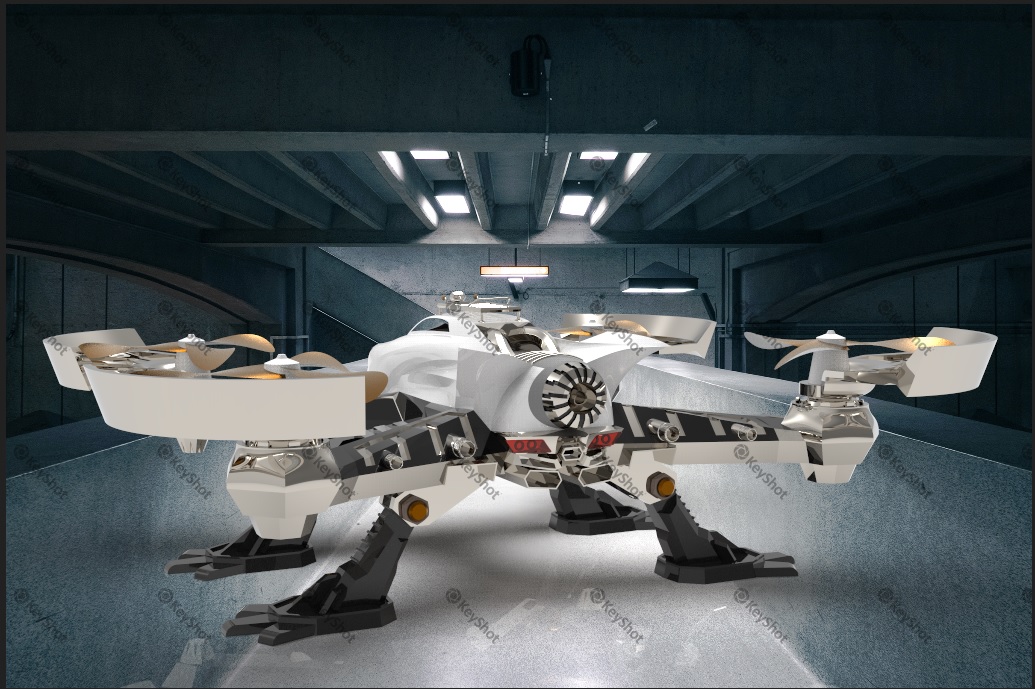 四足兽四轴飞行器