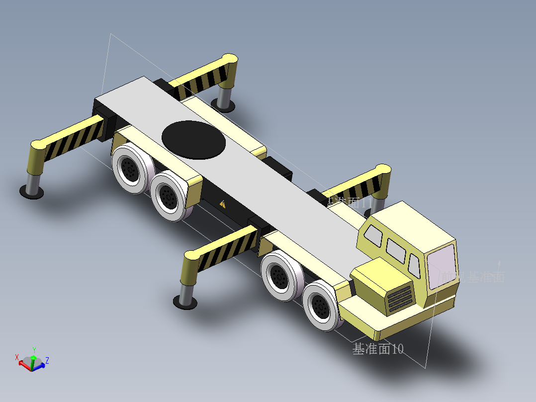 50T汽车吊3D模型