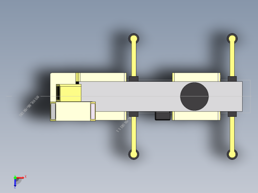 50T汽车吊3D模型俯视缩略图