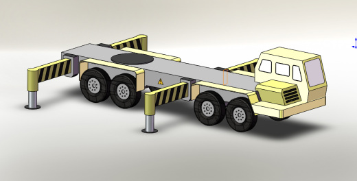50T汽车吊3D模型缩略图