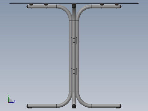 solidworks 透明餐桌设计图纸左视缩略图