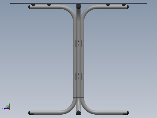 solidworks 透明餐桌设计图纸右视缩略图