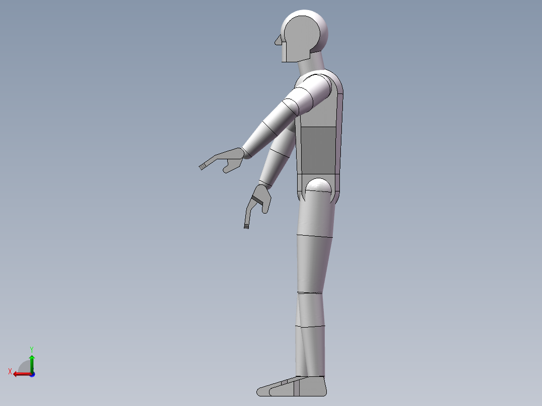 3D操作工后视图