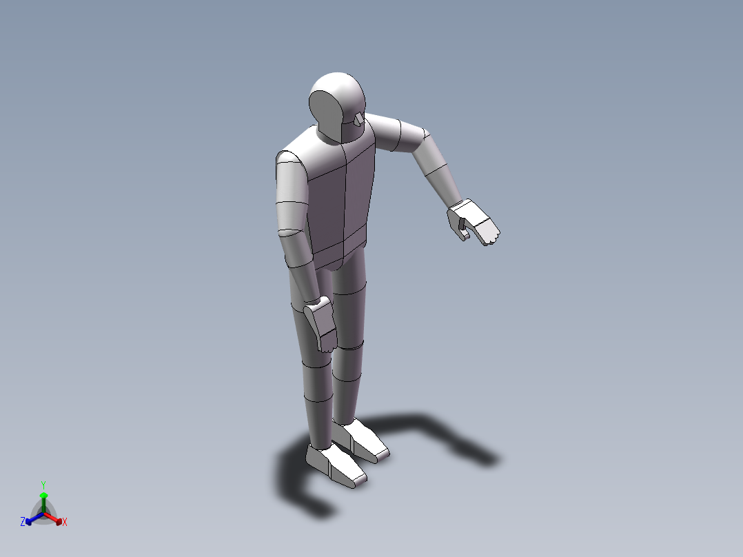 3D操作工正等轴测图