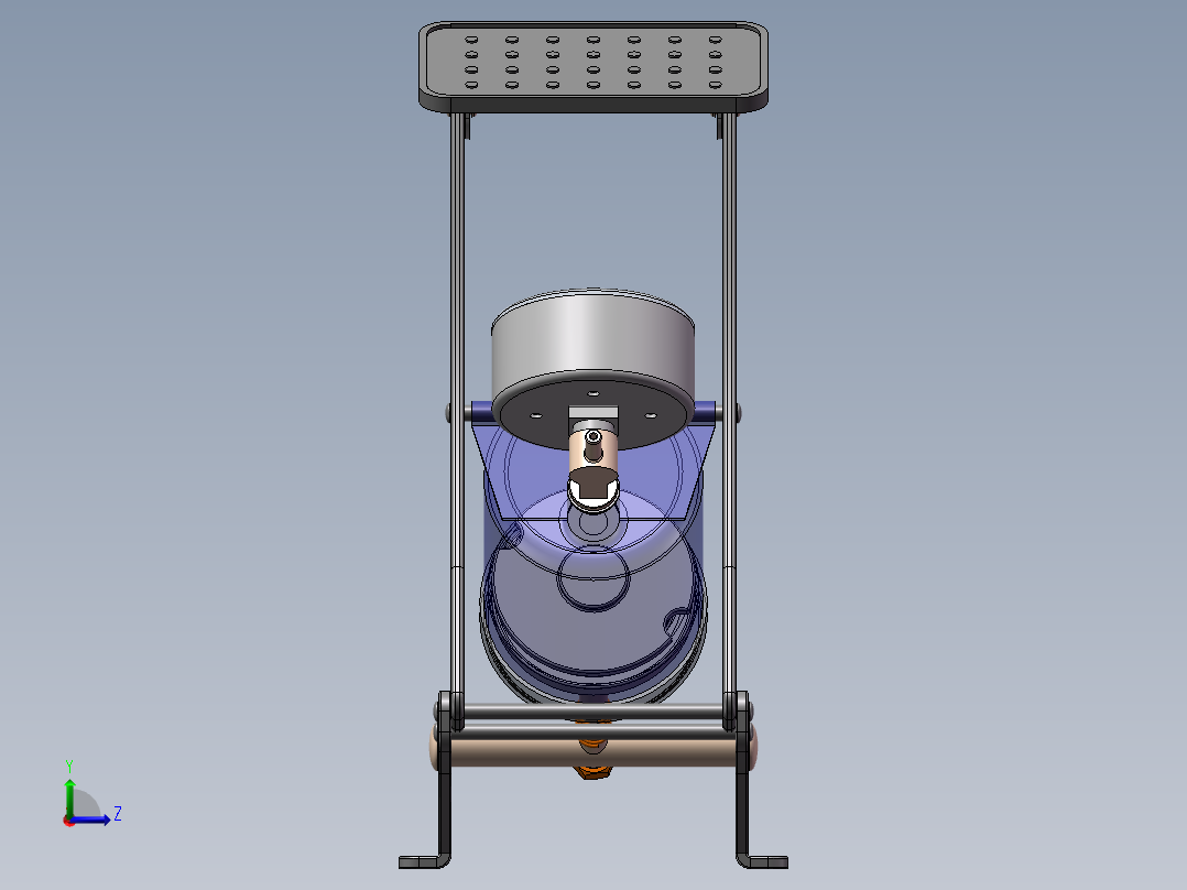 脚踏充气泵左视图