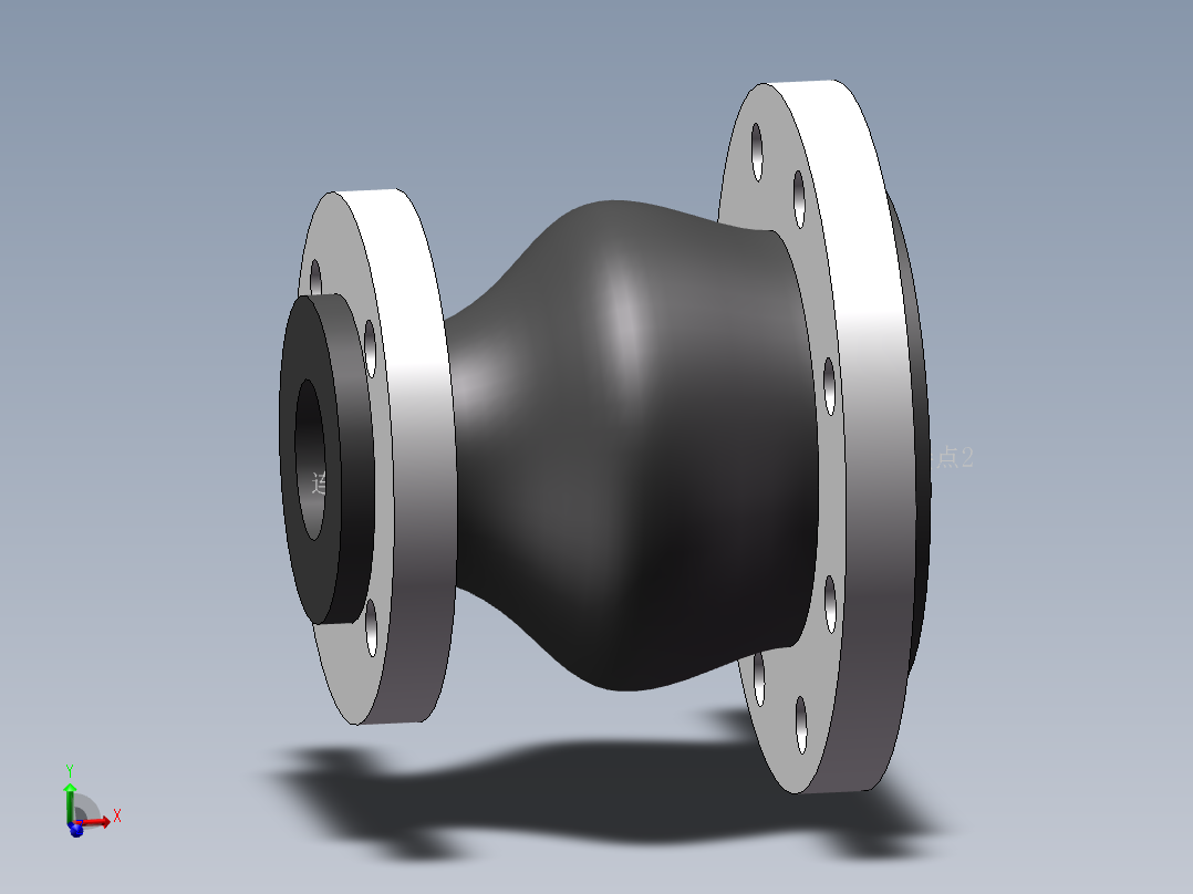 同心异径橡胶接头 法兰316L DN80-DN400