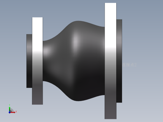 同心异径橡胶接头 法兰316L DN80-DN400前视缩略图