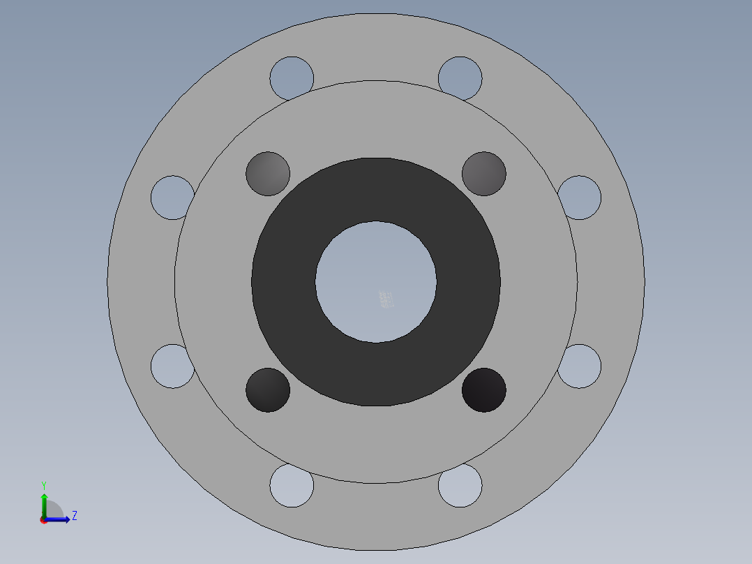 同心异径橡胶接头 法兰316L DN80-DN400左视图
