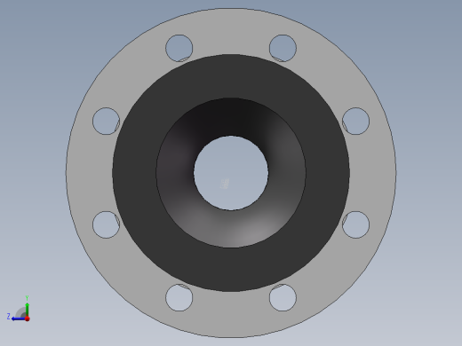 同心异径橡胶接头 法兰316L DN80-DN400右视缩略图
