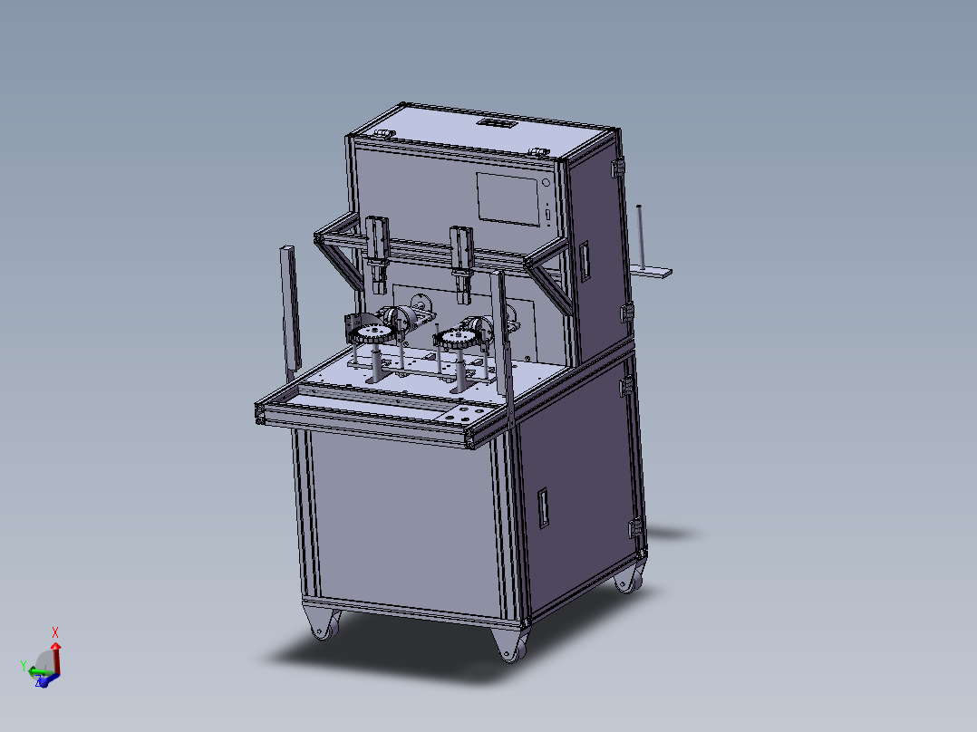 双工位28槽定子绕线机3D图纸
