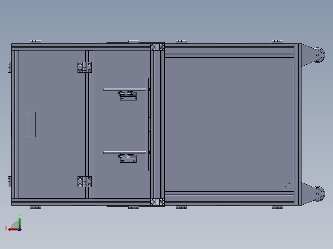 双工位28槽定子绕线机3D图纸后视图
