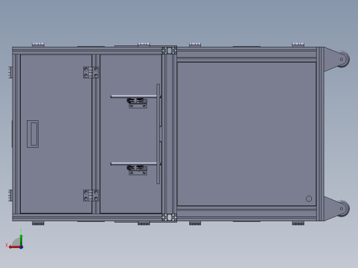 双工位28槽定子绕线机3D图纸后视缩略图