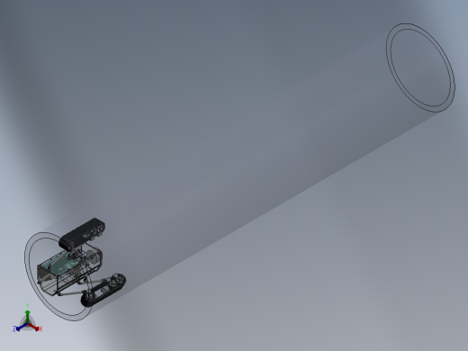 变径管道机器人设计资料SW+CAD+说明书正等轴测缩略图