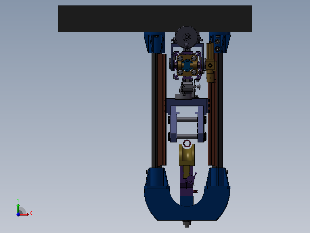 119半自动弯管机床前视图