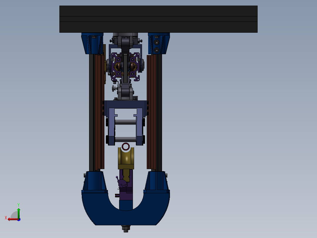 119半自动弯管机床后视图