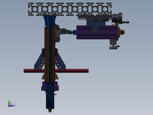 119半自动弯管机床左视缩略图