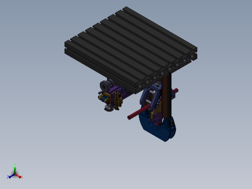 119半自动弯管机床正等轴测缩略图