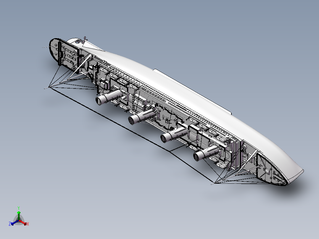泰坦尼克号正等轴测图