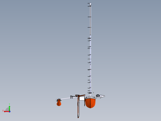帆船独木舟3D模型图纸 Solidworks设计后视缩略图