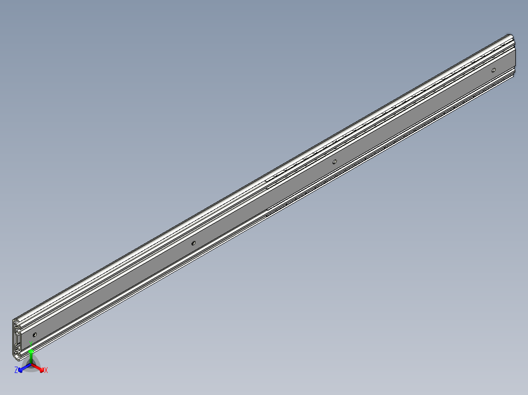 9款SRH150系列三段抽屉式线性滑轨568210正等轴测图