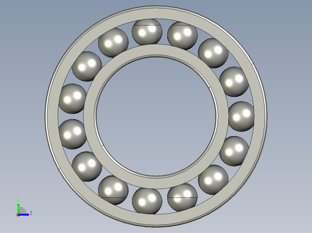 深沟球轴承61902左视图