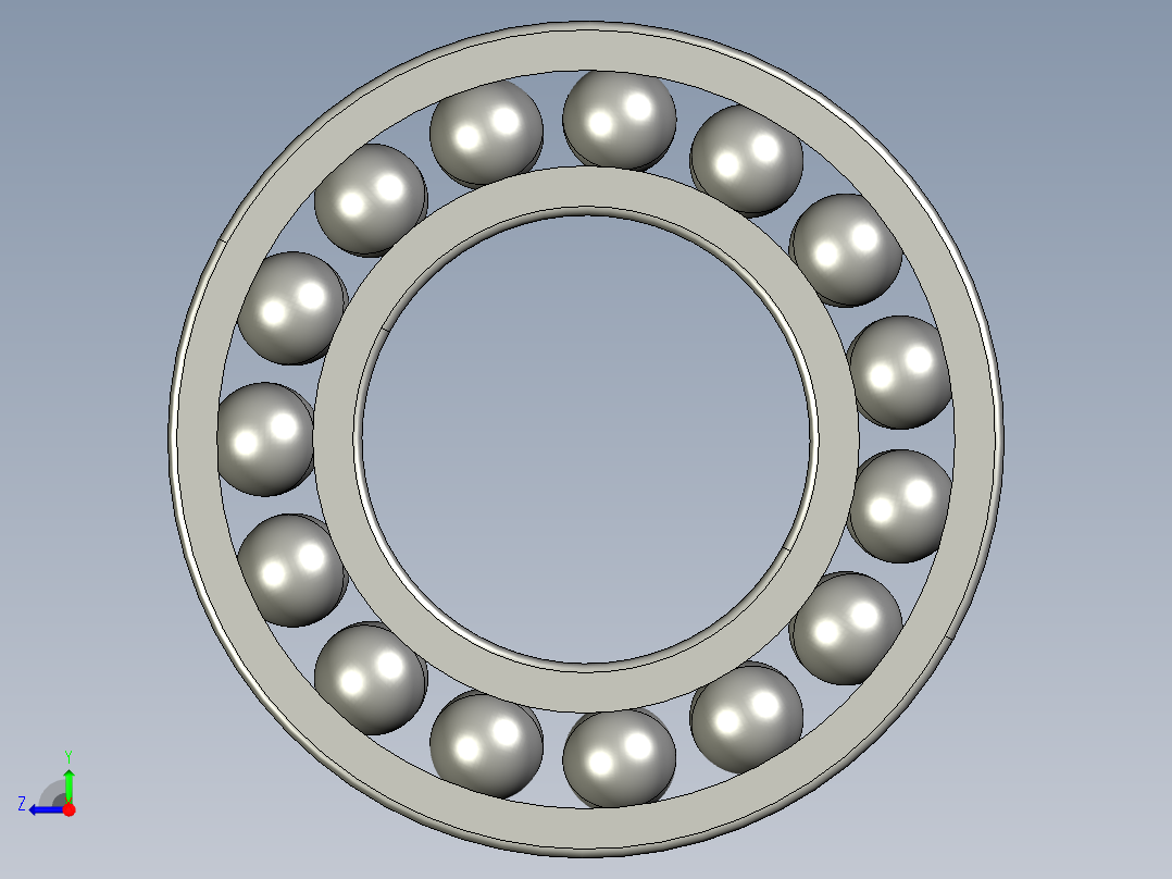 深沟球轴承61902右视图