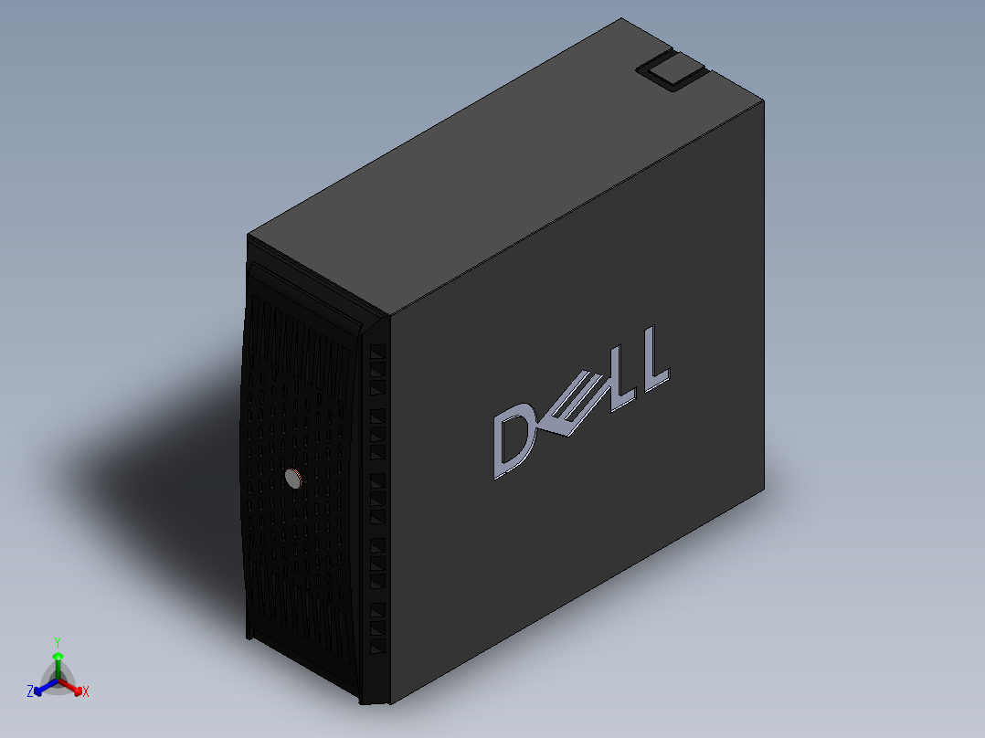 服务器塔正等轴测图