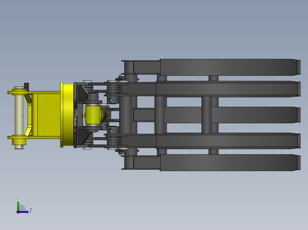 04单缸抓木器三维===910648==300左视图