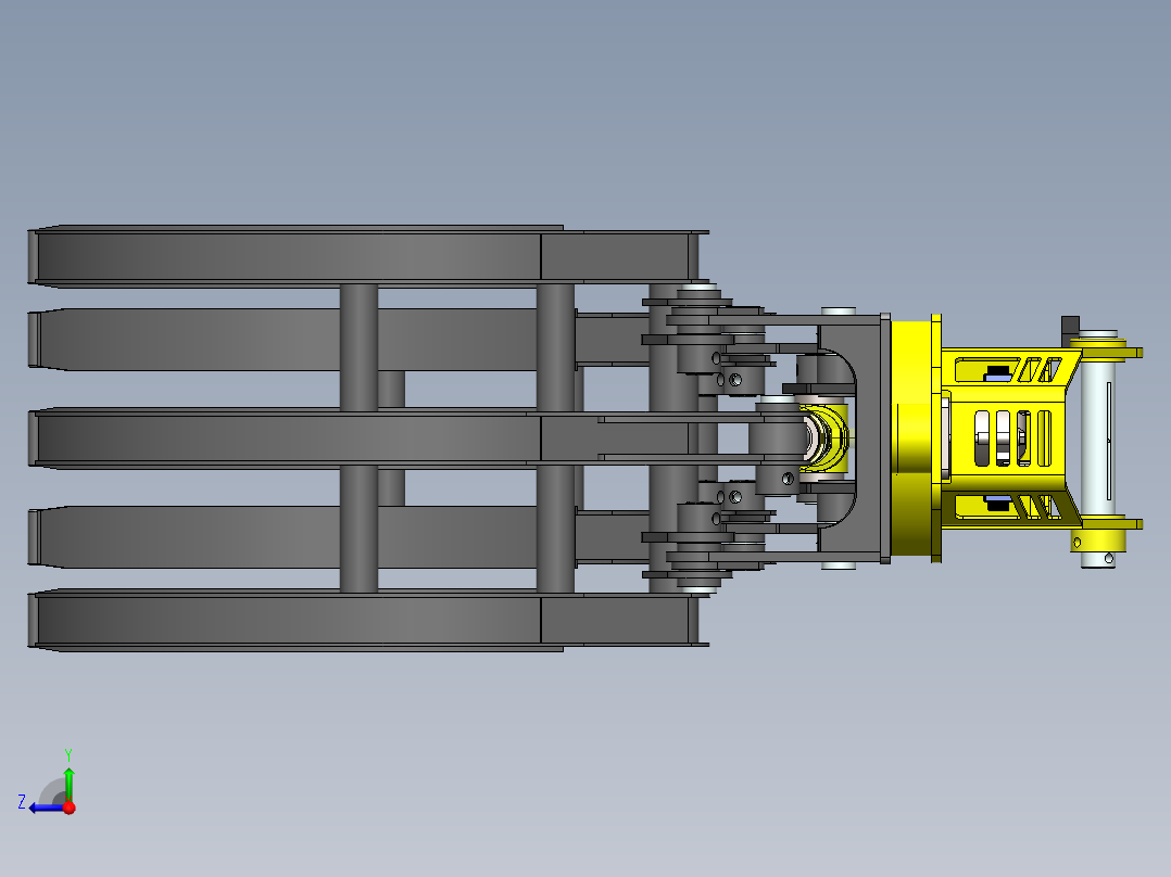 04单缸抓木器三维===910648==300右视图