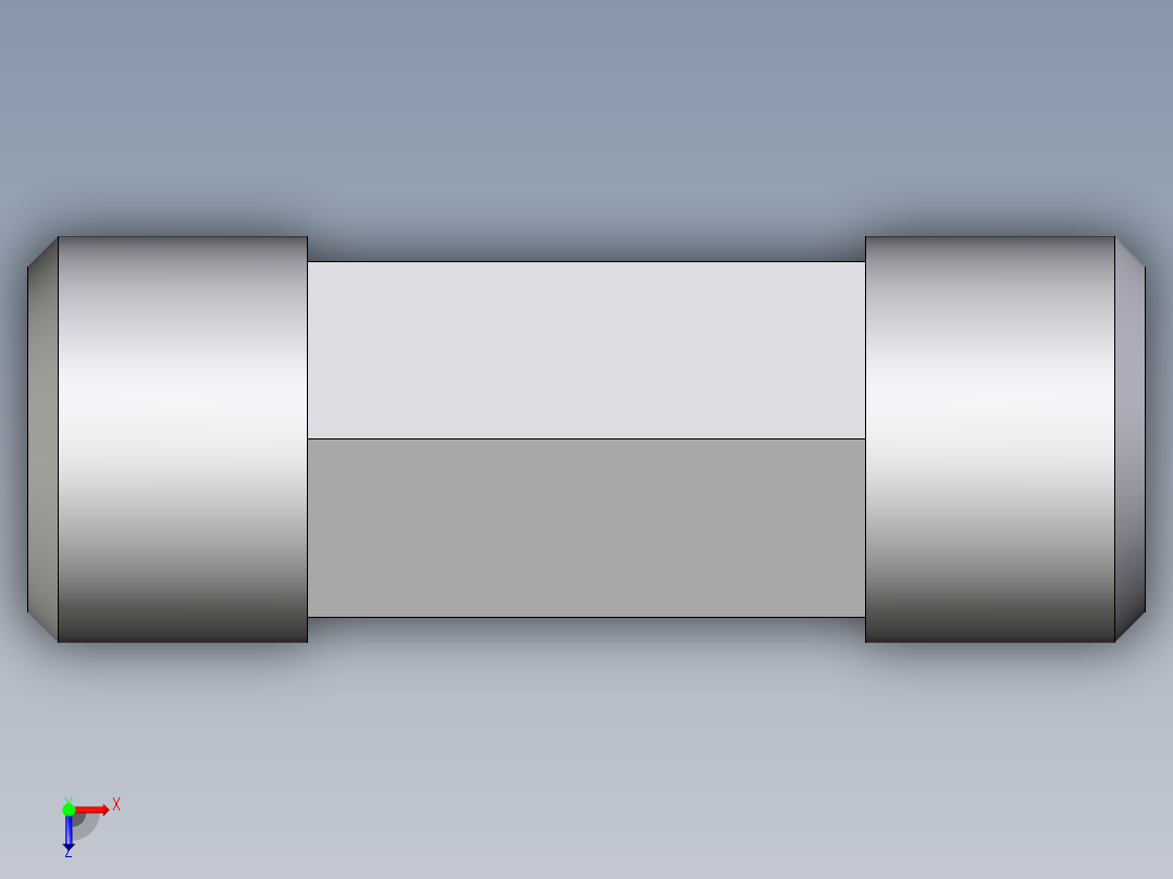 卡套式工业通用硬管接头EO_Male_stud_run_tee_TE10LRCFX俯视图