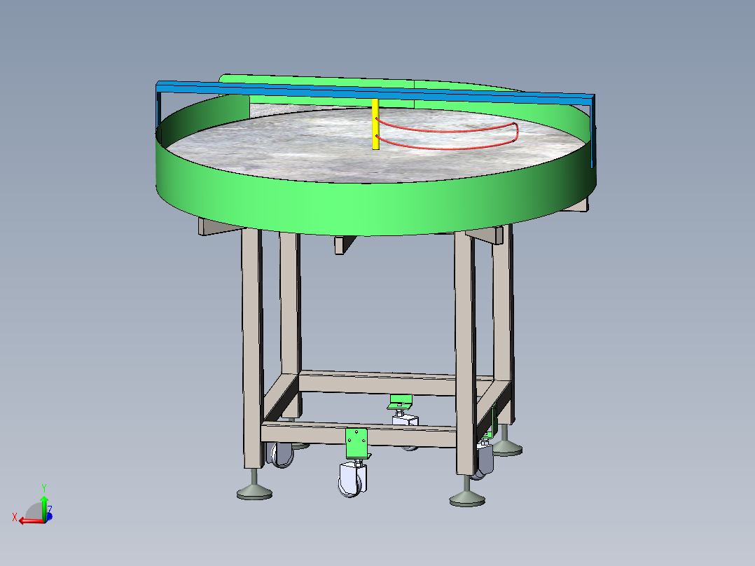 旋转推动输送台