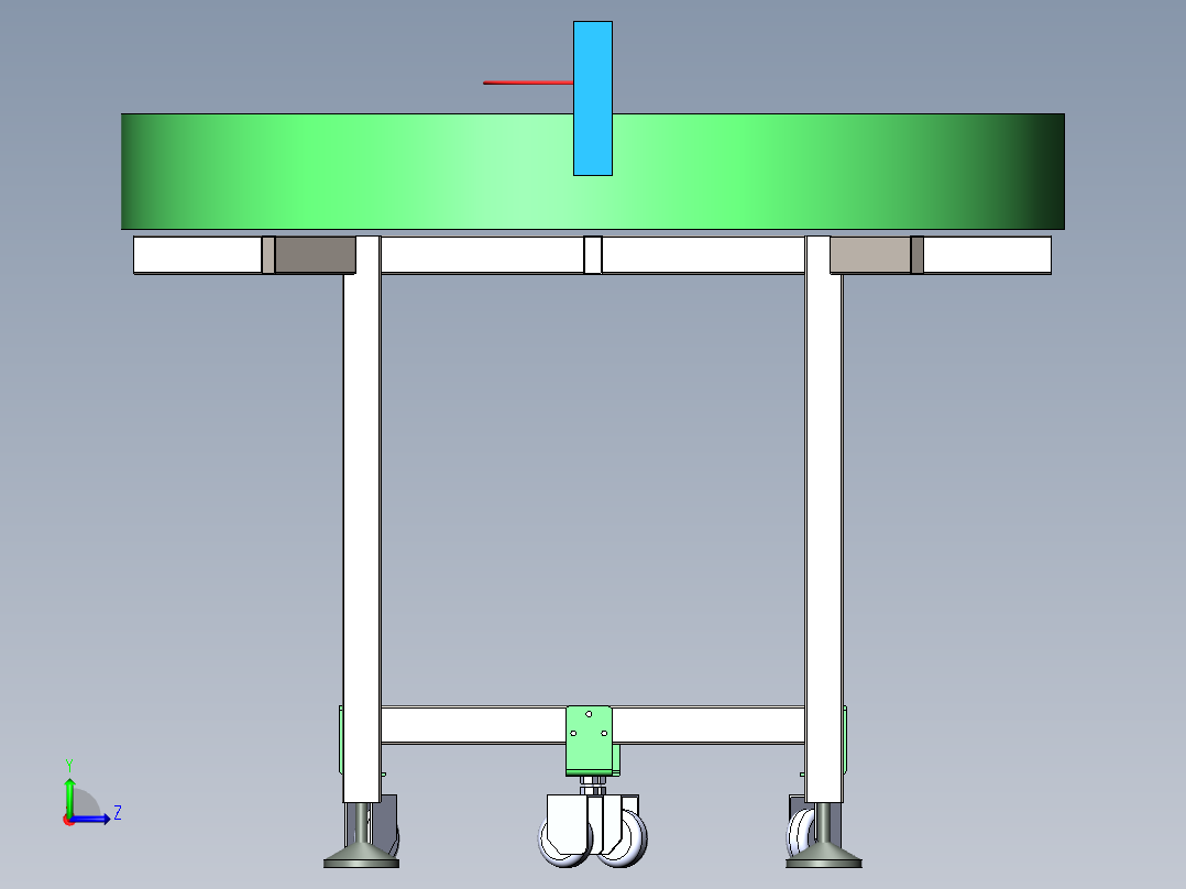 旋转推动输送台左视图