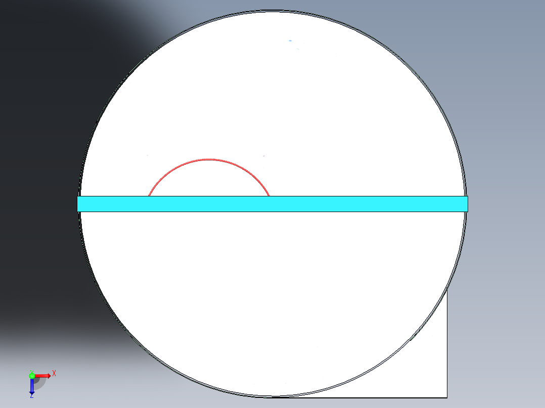 旋转推动输送台俯视图