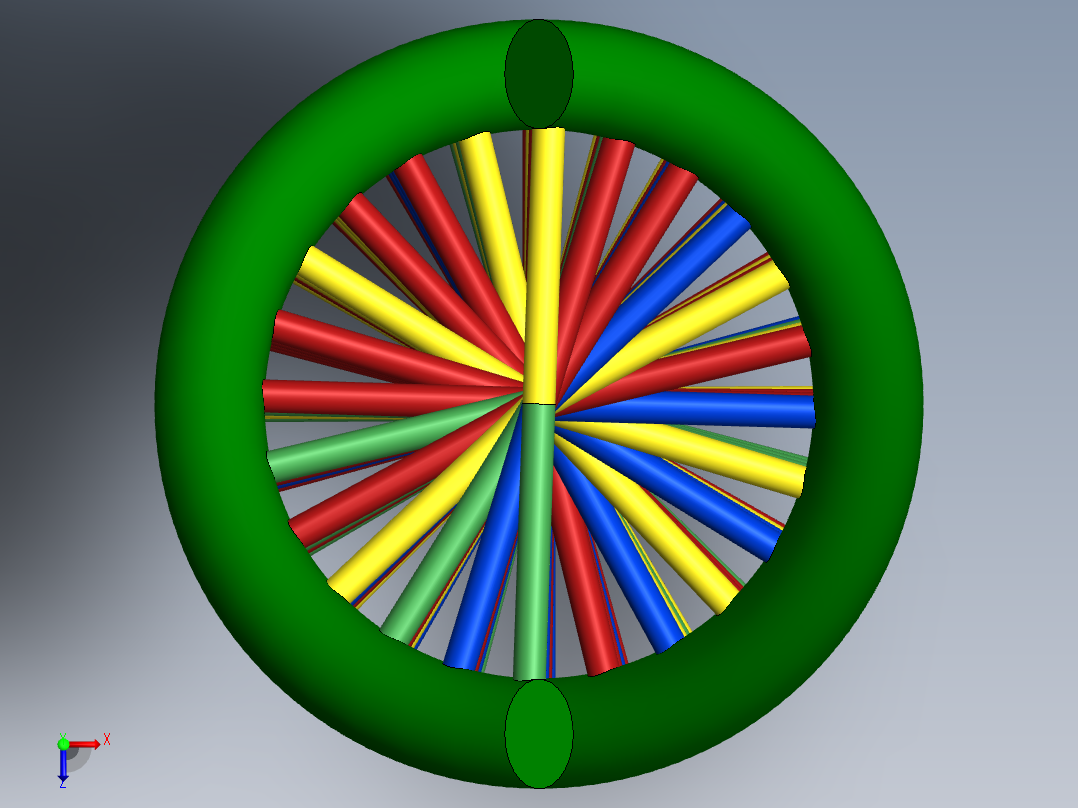 DNA基因染色体7俯视图
