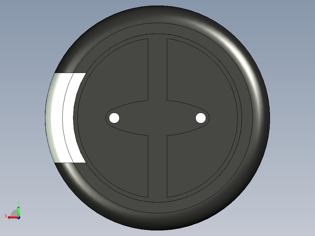 无源元件封装-CAP_RAD_D12.5x15_POL_BK后视图