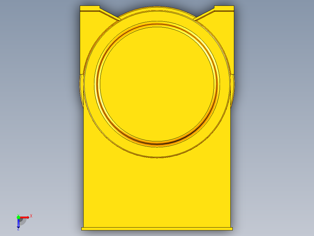 电动机外壳俯视图