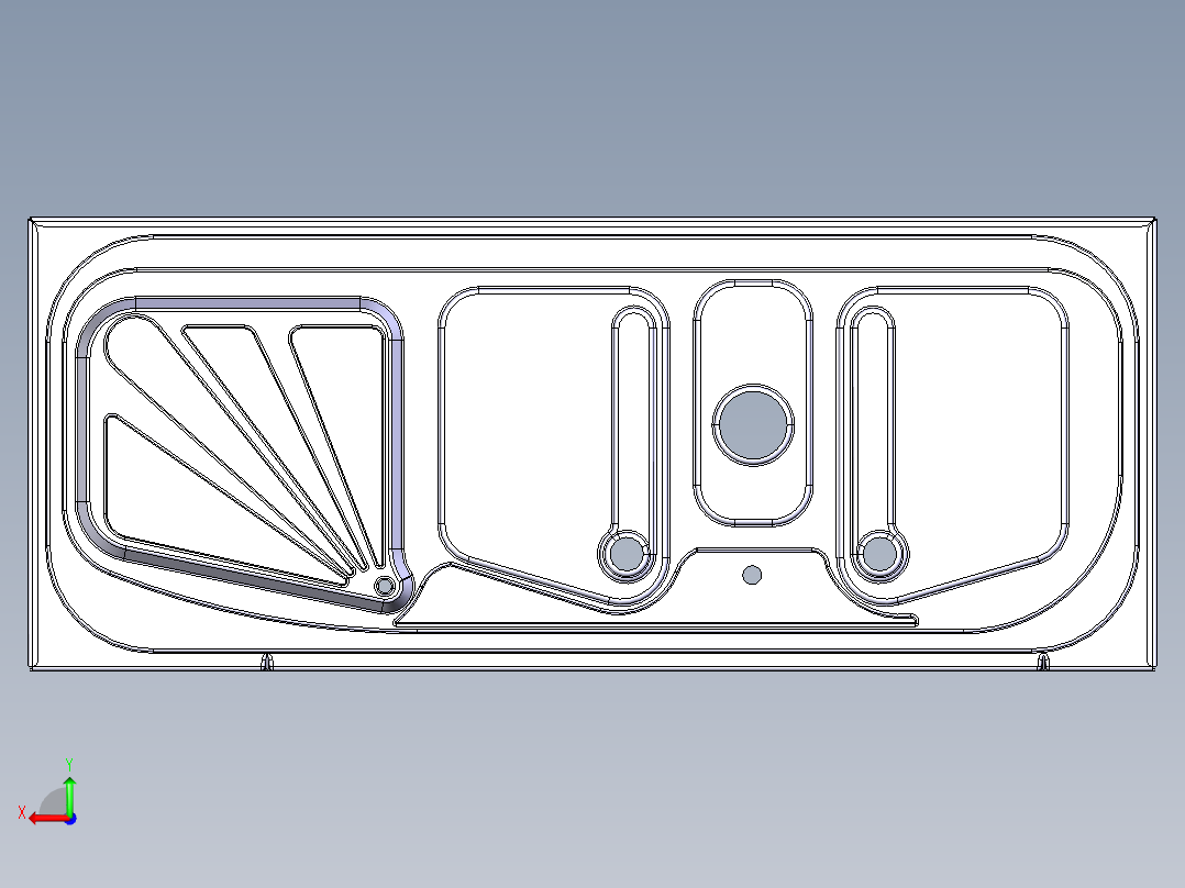 水槽、不锈钢水槽(76)后视图