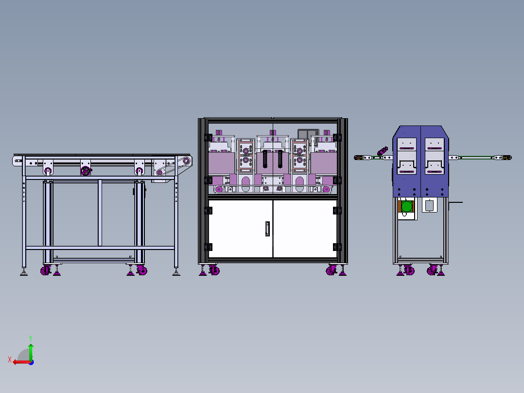 PCB隔板清洗机（sw16可编辑+工程图）后视图
